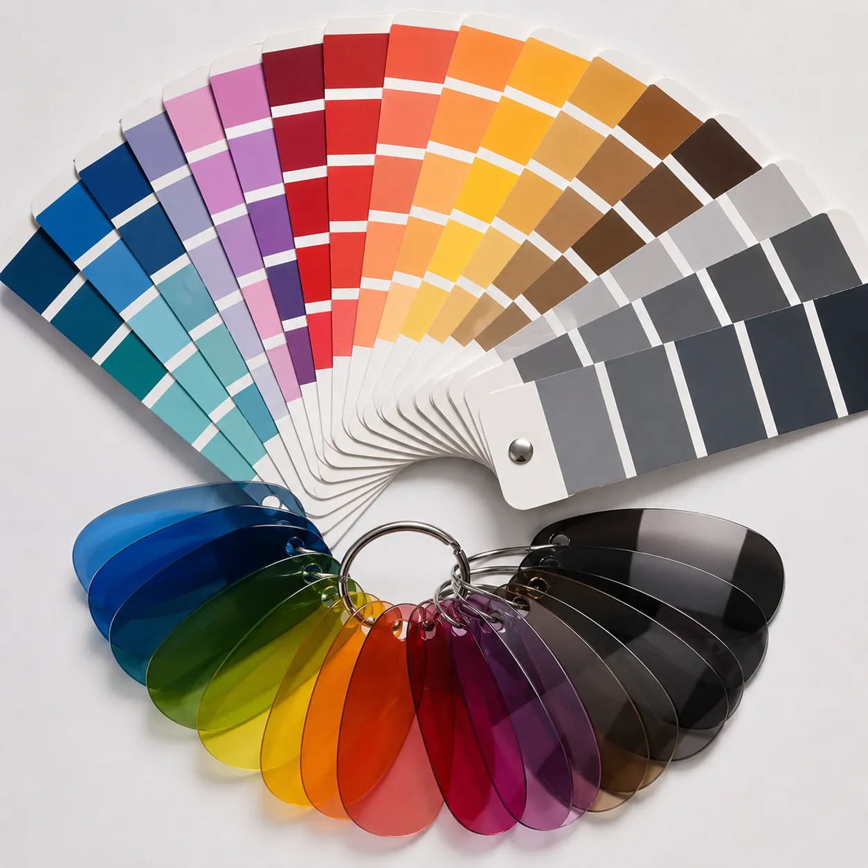Pantone color reference palette for custom sunglasses frame injection and acetate color matching